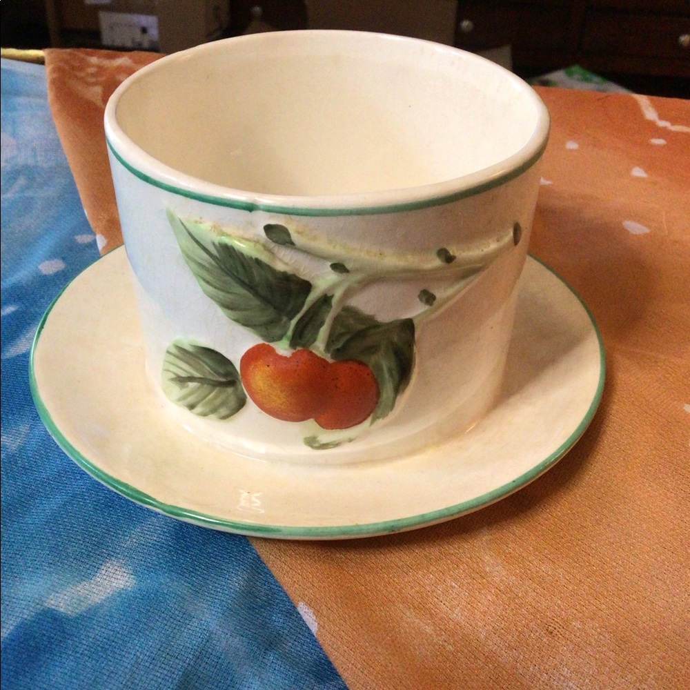 Vintage Dip and Plate, China, Czechoslovak #15324